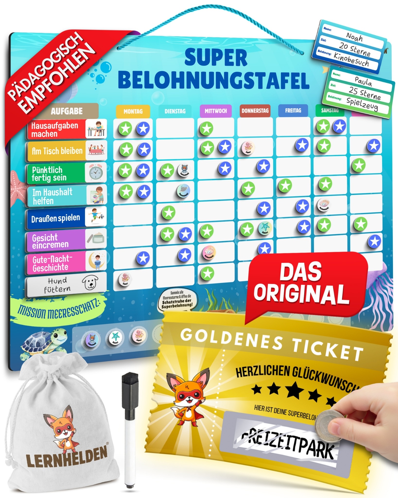 belohnungstafel unterwasserwelt